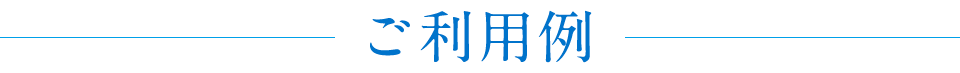 ご利用例